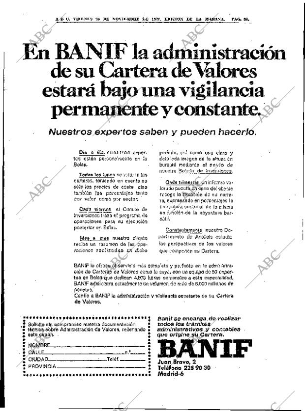 ABC MADRID 24-11-1972 página 68