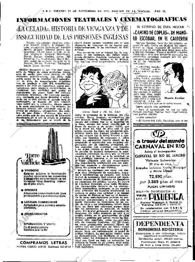 ABC MADRID 24-11-1972 página 91