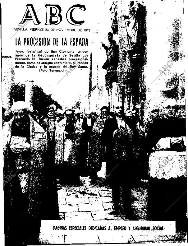 ABC SEVILLA 24-11-1972 página 1
