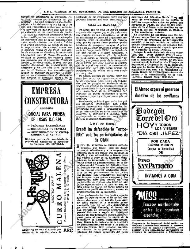 ABC SEVILLA 24-11-1972 página 36