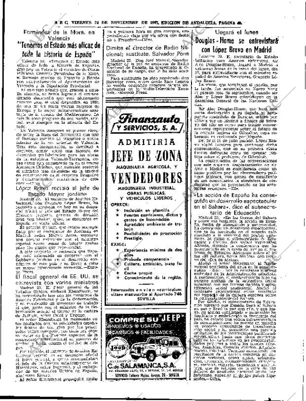 ABC SEVILLA 24-11-1972 página 43