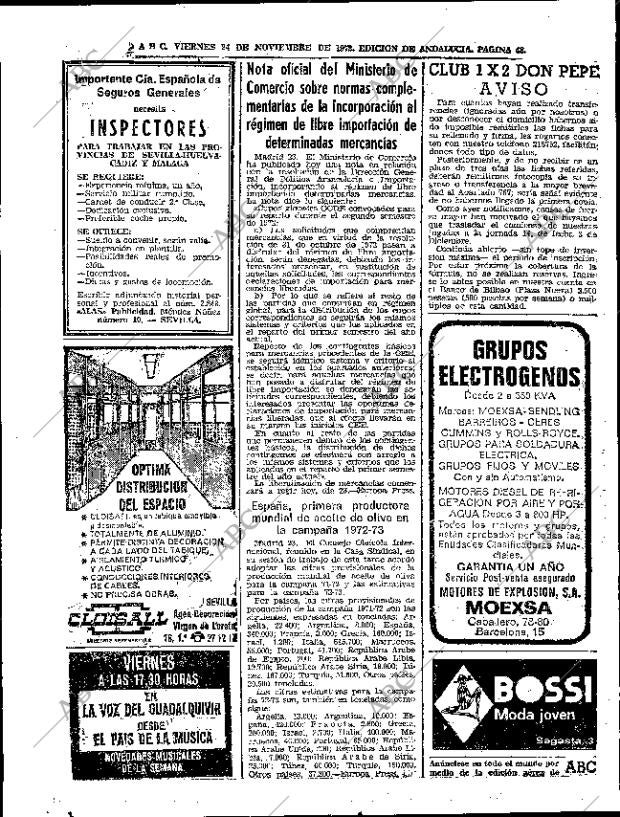 ABC SEVILLA 24-11-1972 página 48