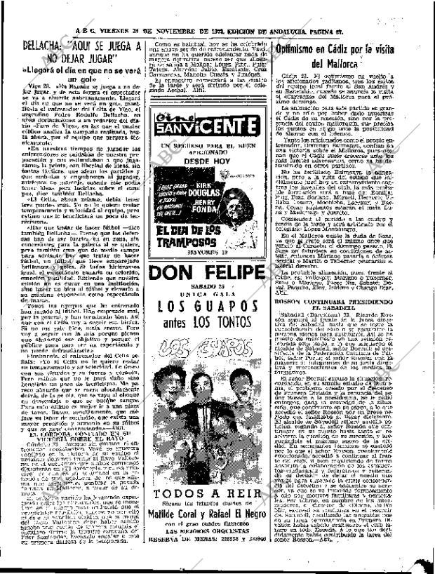 ABC SEVILLA 24-11-1972 página 67