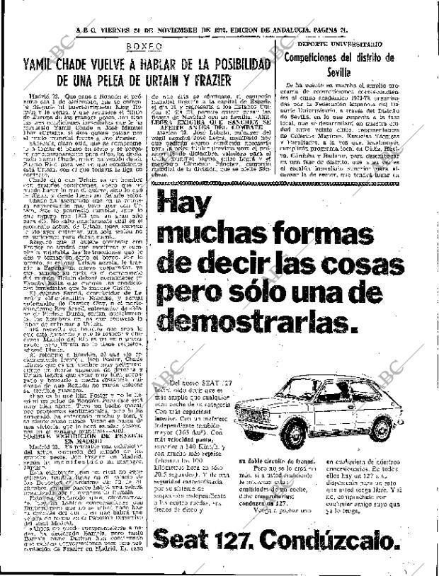 ABC SEVILLA 24-11-1972 página 71