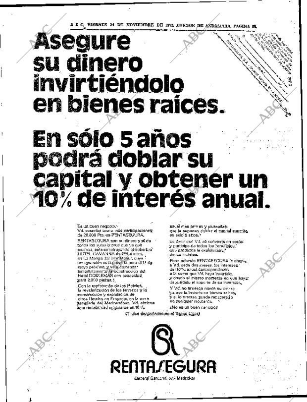 ABC SEVILLA 24-11-1972 página 96