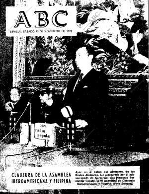 ABC SEVILLA 25-11-1972 página 1