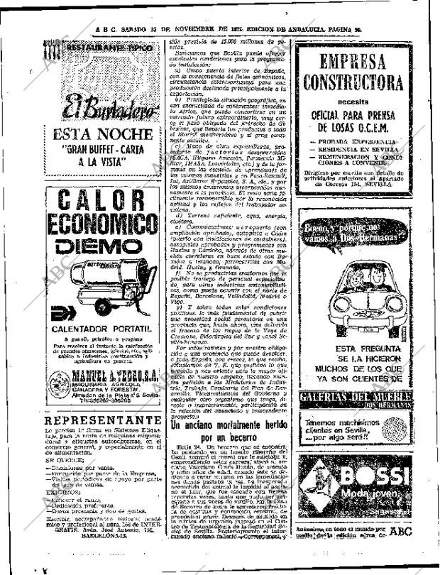 ABC SEVILLA 25-11-1972 página 50