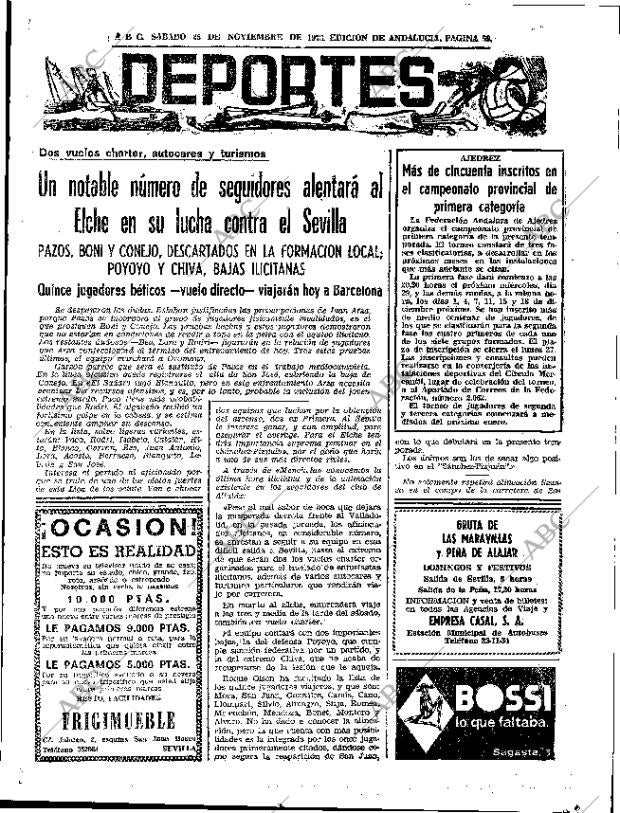 ABC SEVILLA 25-11-1972 página 59