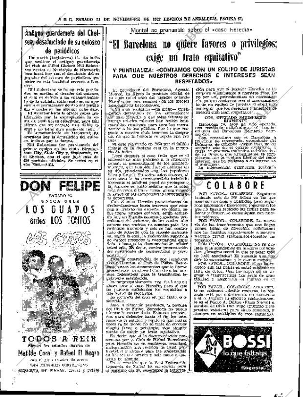 ABC SEVILLA 25-11-1972 página 61