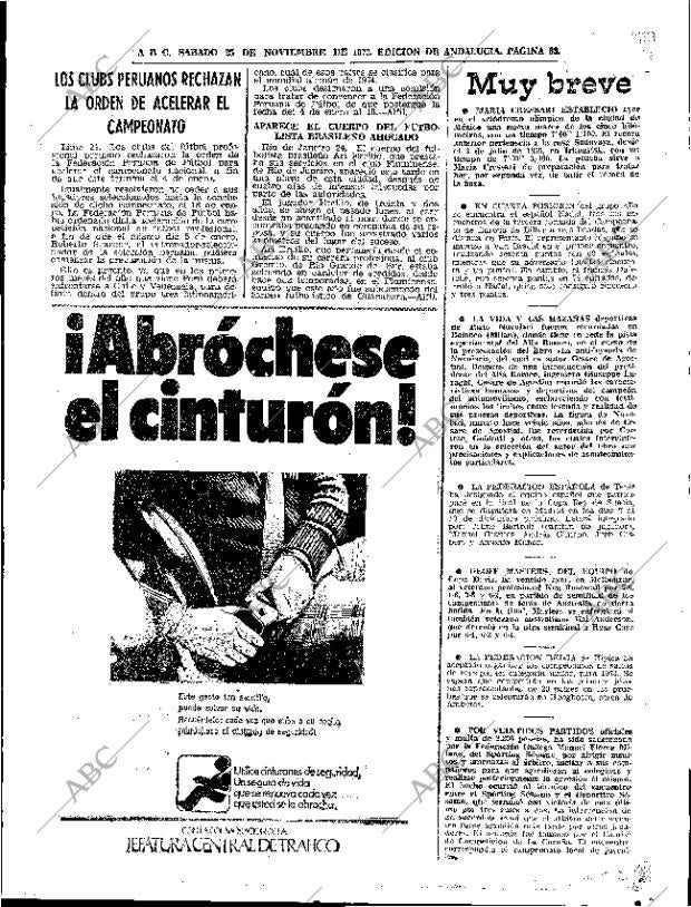 ABC SEVILLA 25-11-1972 página 63