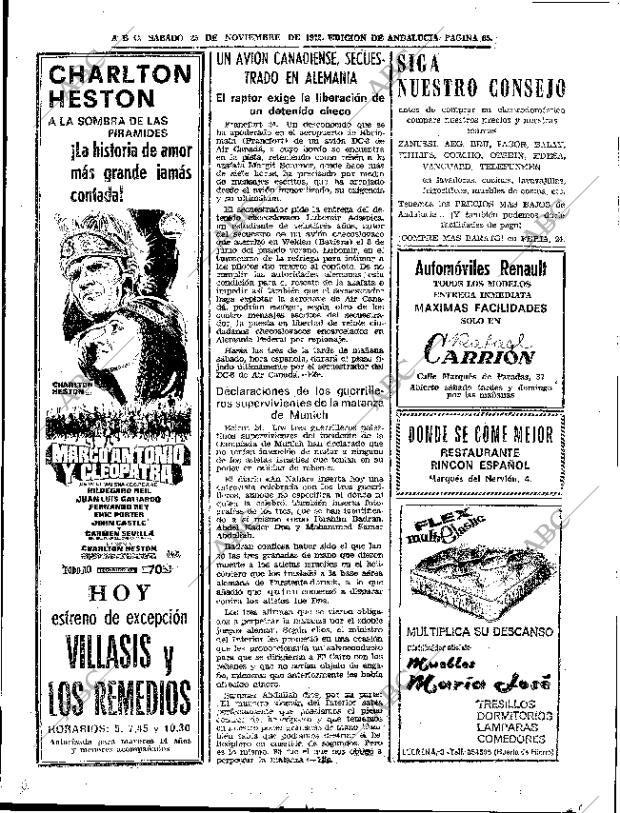 ABC SEVILLA 25-11-1972 página 65