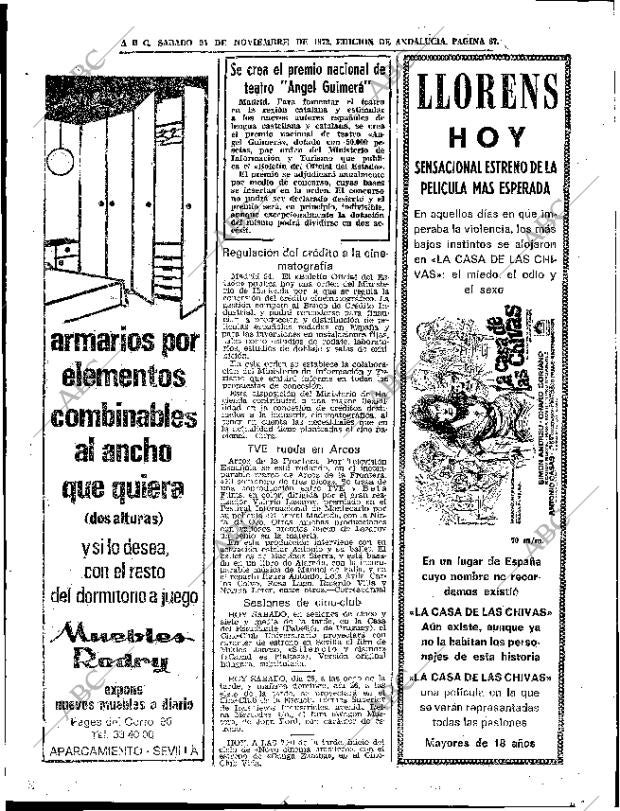 ABC SEVILLA 25-11-1972 página 67