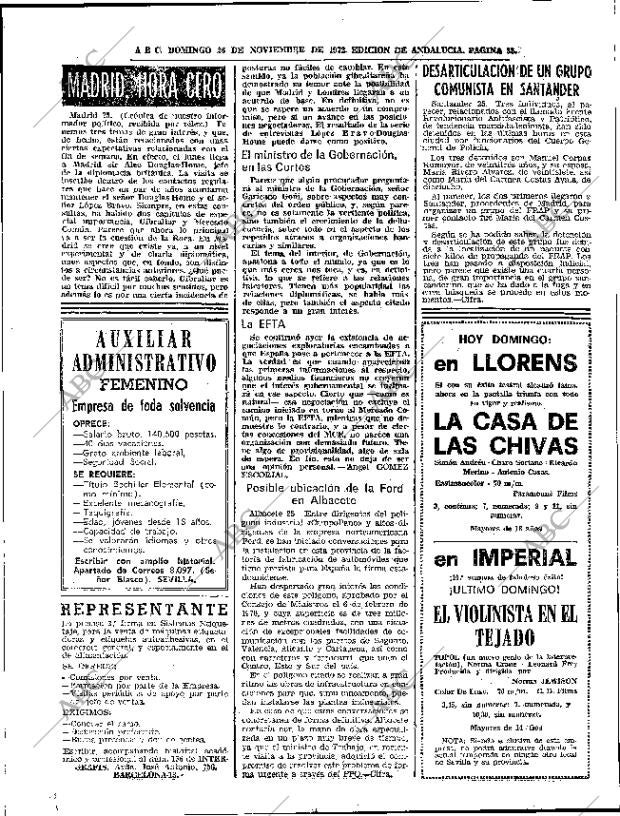 ABC SEVILLA 26-11-1972 página 38