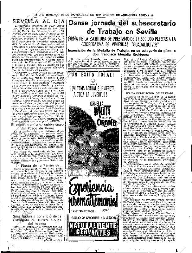 ABC SEVILLA 26-11-1972 página 45
