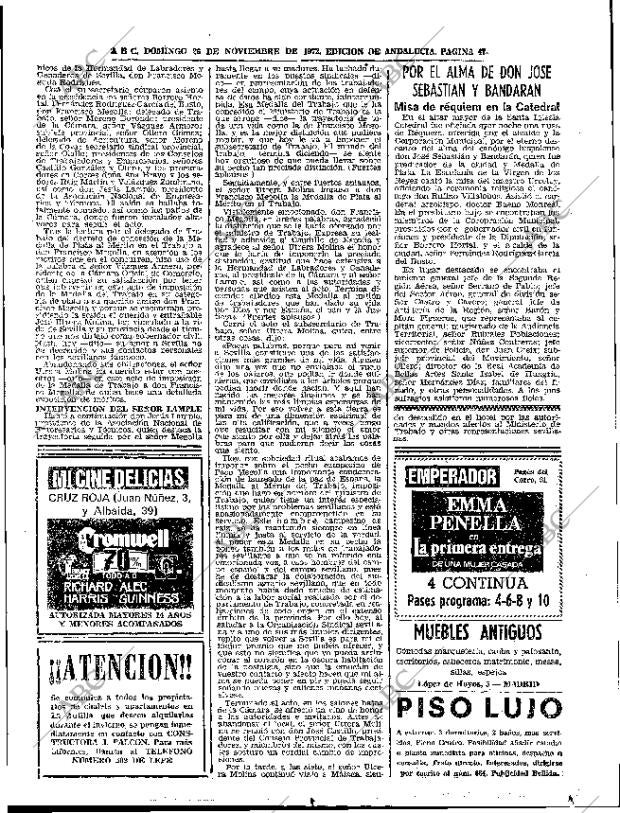 ABC SEVILLA 26-11-1972 página 47