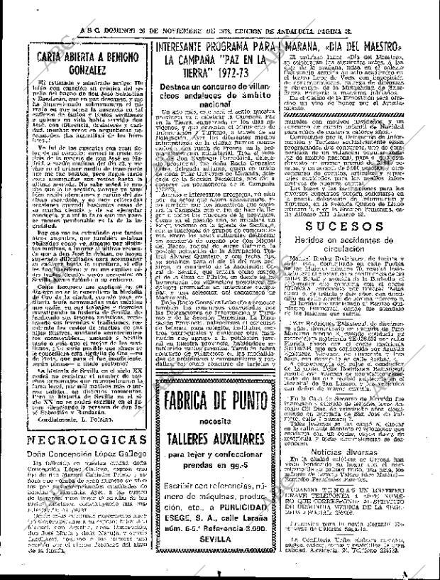 ABC SEVILLA 26-11-1972 página 49