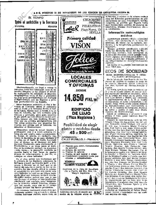 ABC SEVILLA 26-11-1972 página 54