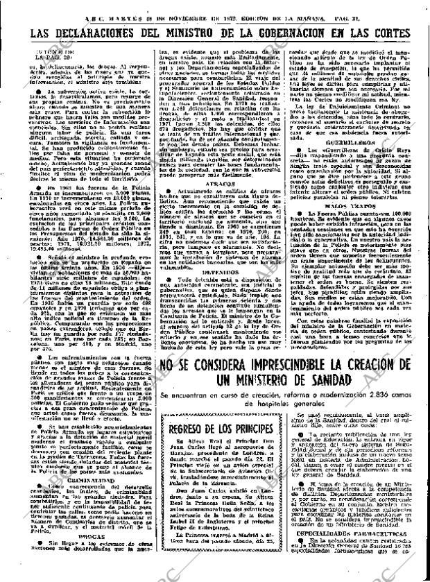 ABC MADRID 28-11-1972 página 29