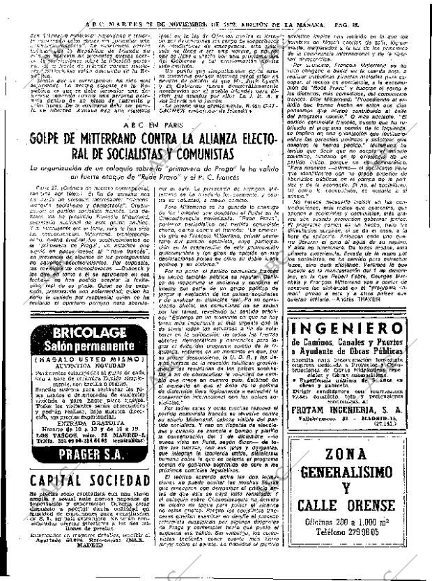 ABC MADRID 28-11-1972 página 36