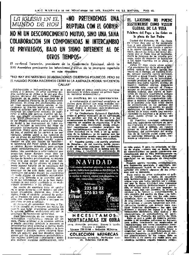 ABC MADRID 28-11-1972 página 41