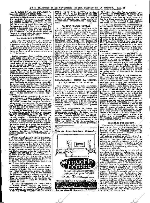 ABC MADRID 28-11-1972 página 42