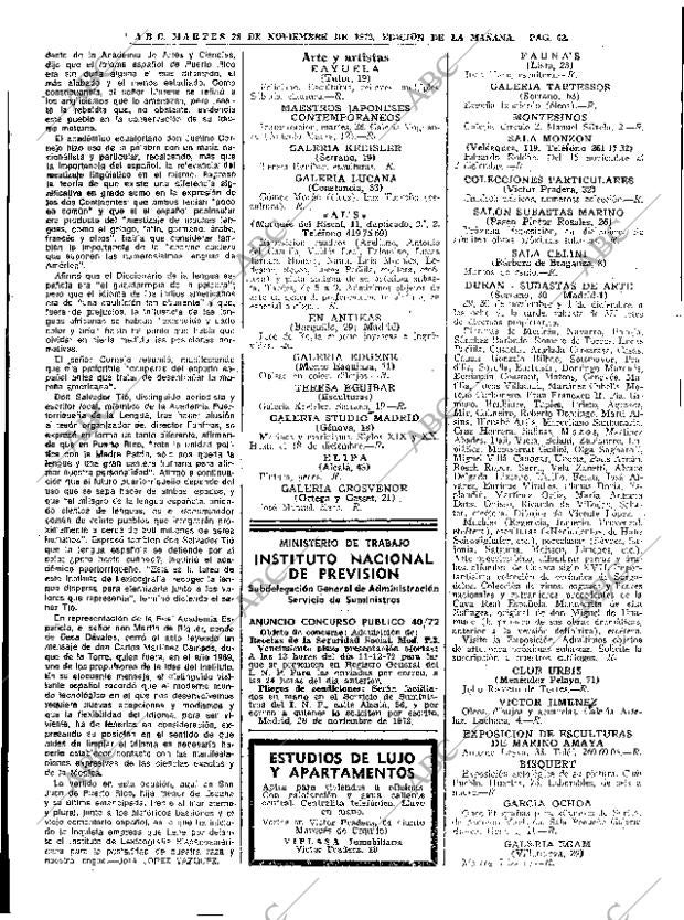 ABC MADRID 28-11-1972 página 60