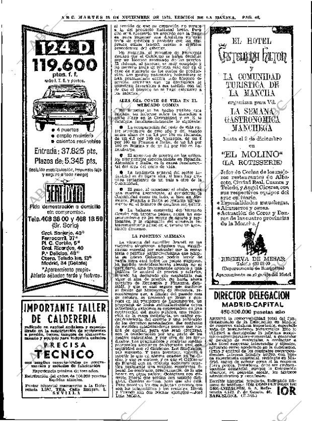 ABC MADRID 28-11-1972 página 66