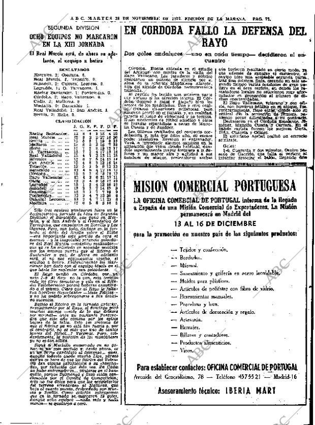 ABC MADRID 28-11-1972 página 75