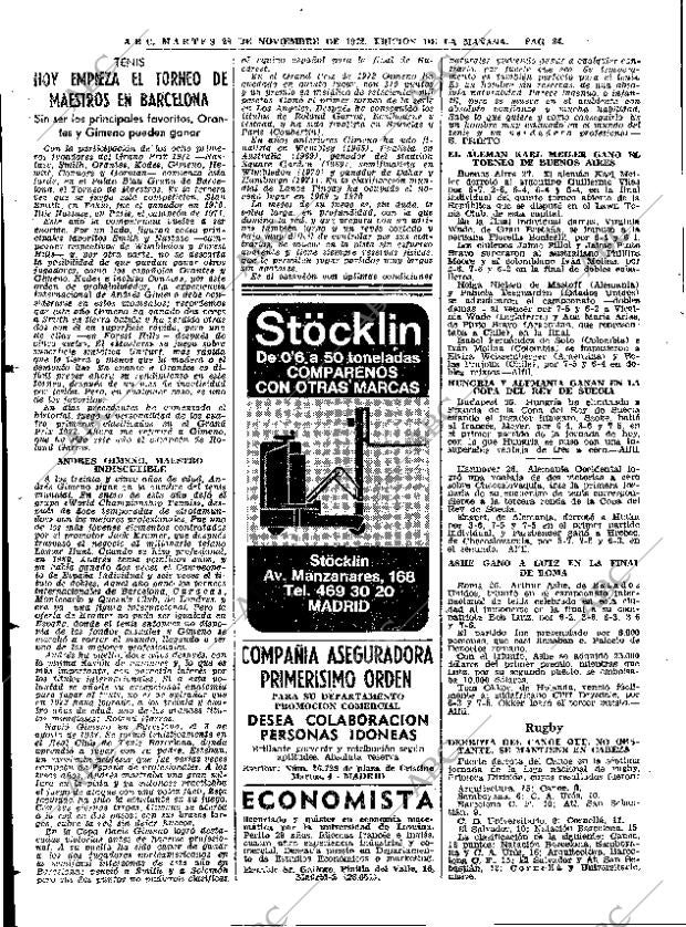 ABC MADRID 28-11-1972 página 82