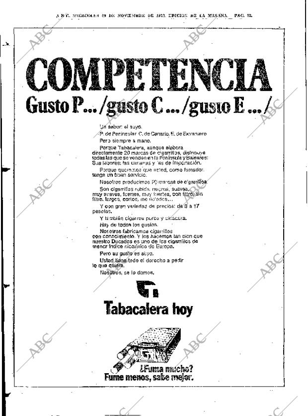 ABC MADRID 29-11-1972 página 92