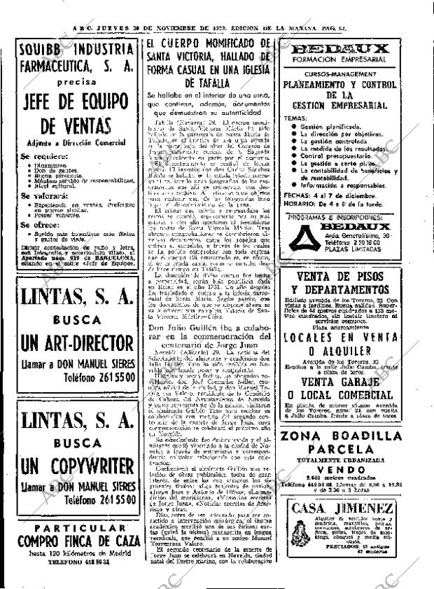 ABC MADRID 30-11-1972 página 52