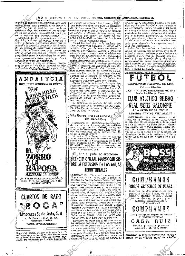 ABC SEVILLA 01-12-1972 página 36