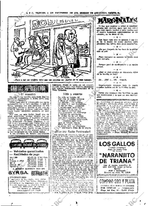 ABC SEVILLA 01-12-1972 página 41