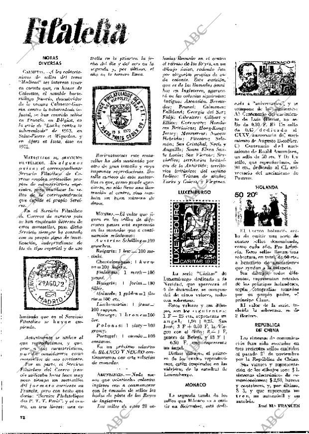 BLANCO Y NEGRO MADRID 02-12-1972 página 12