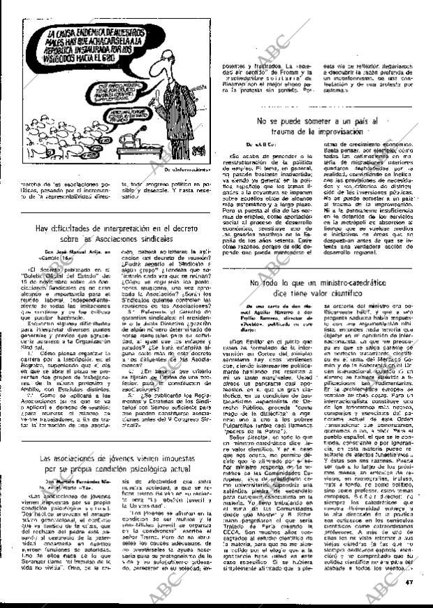 BLANCO Y NEGRO MADRID 02-12-1972 página 47