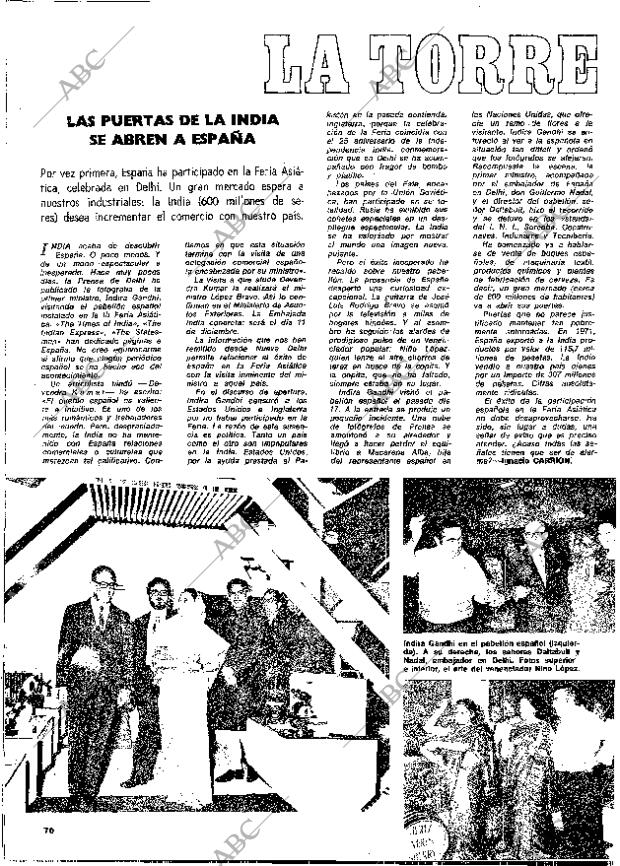 BLANCO Y NEGRO MADRID 02-12-1972 página 70