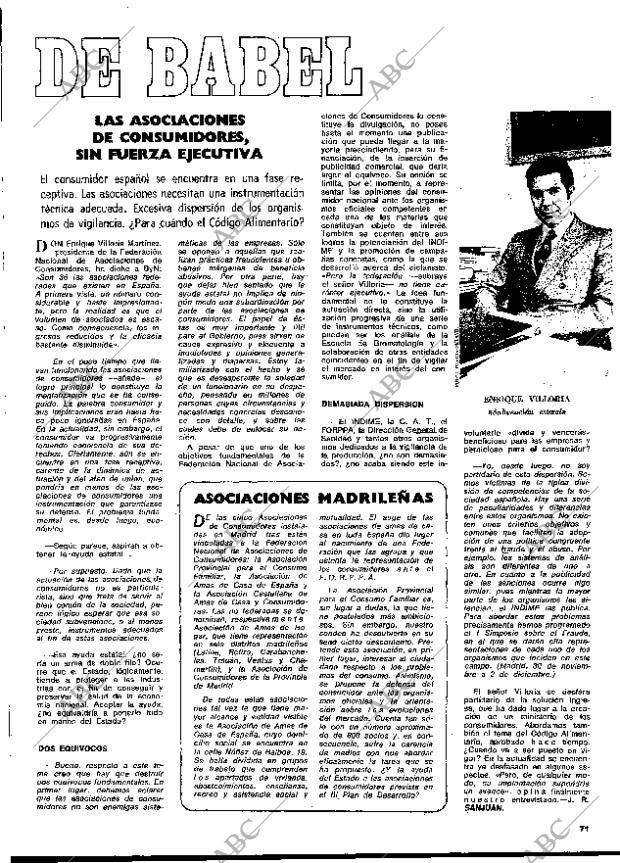 BLANCO Y NEGRO MADRID 02-12-1972 página 71