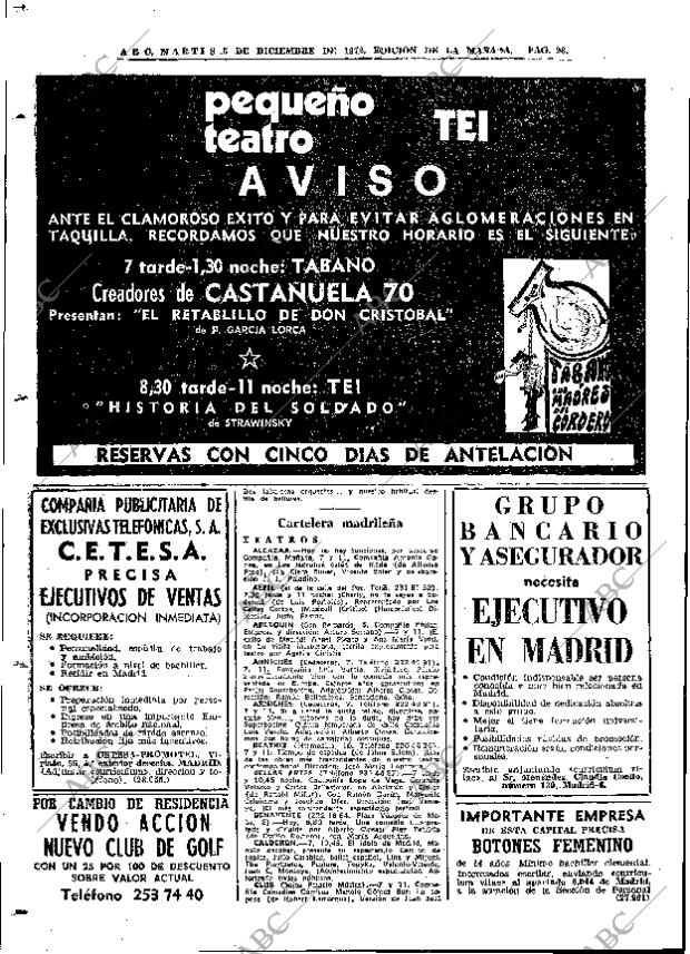 ABC MADRID 05-12-1972 página 98