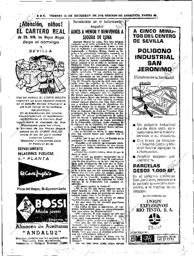 ABC SEVILLA 15-12-1972 página 62