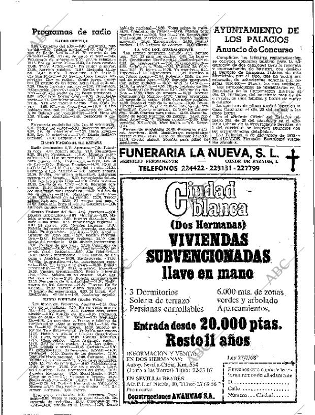 ABC SEVILLA 15-12-1972 página 74