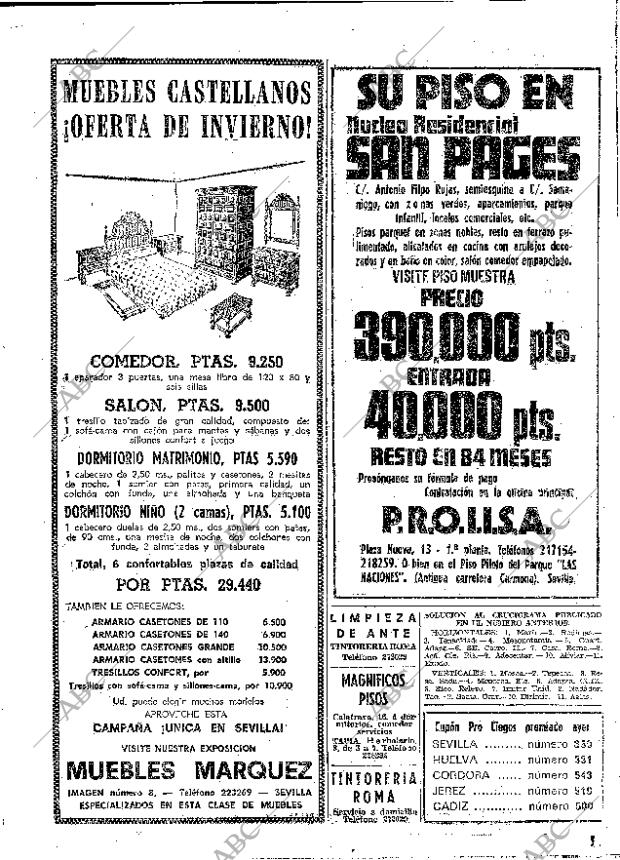 ABC SEVILLA 17-12-1972 página 74