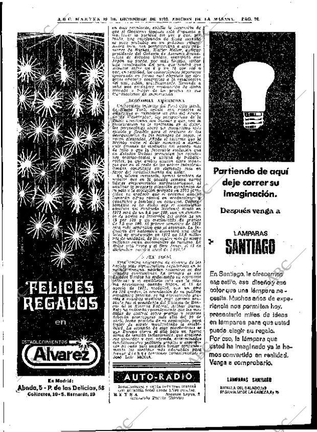 ABC MADRID 19-12-1972 página 70