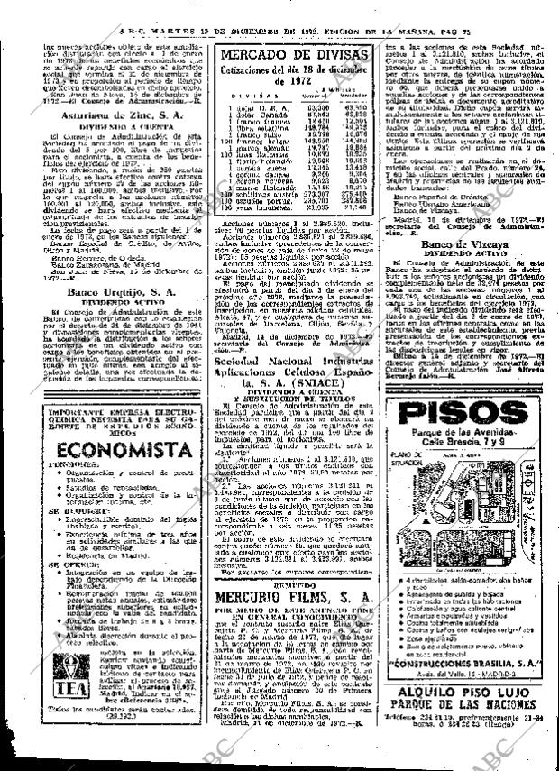 ABC MADRID 19-12-1972 página 75