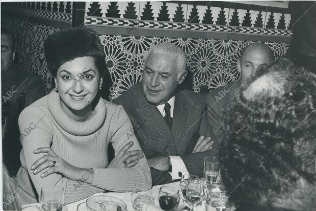 Mikaela y Manuel Augusto García Viñolas en Torres Bermejas, en el acto de...