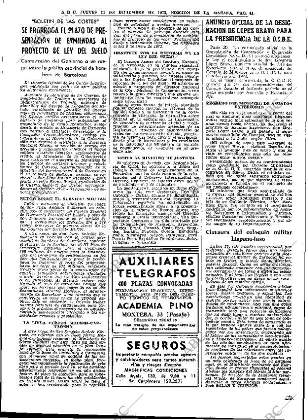 ABC MADRID 21-12-1972 página 39