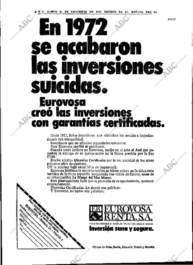 ABC MADRID 21-12-1972 página 42