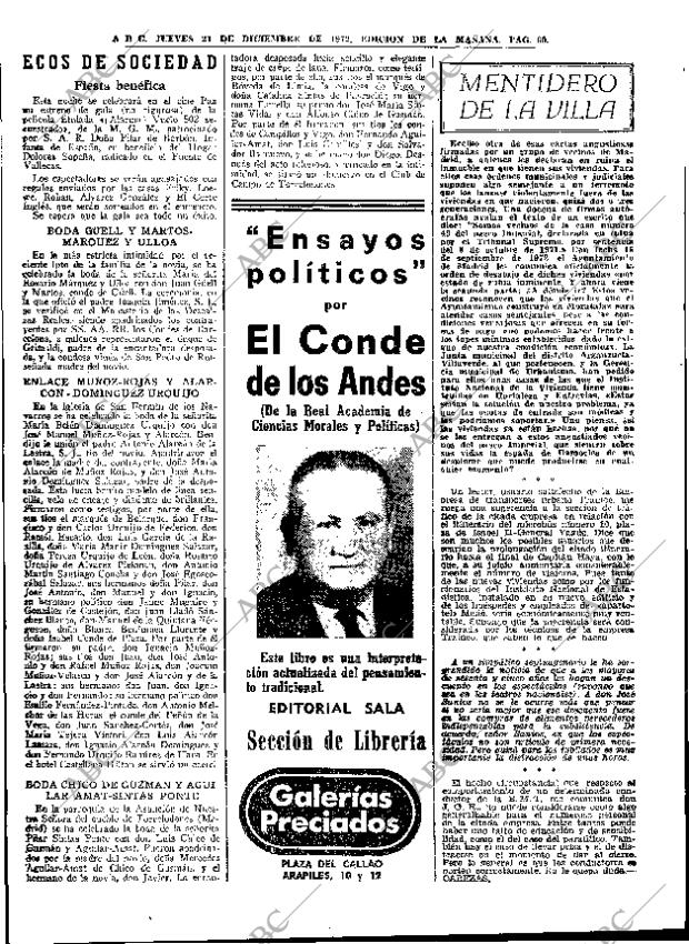 ABC MADRID 21-12-1972 página 58