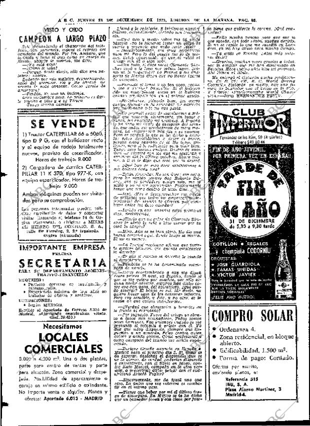 ABC MADRID 21-12-1972 página 84