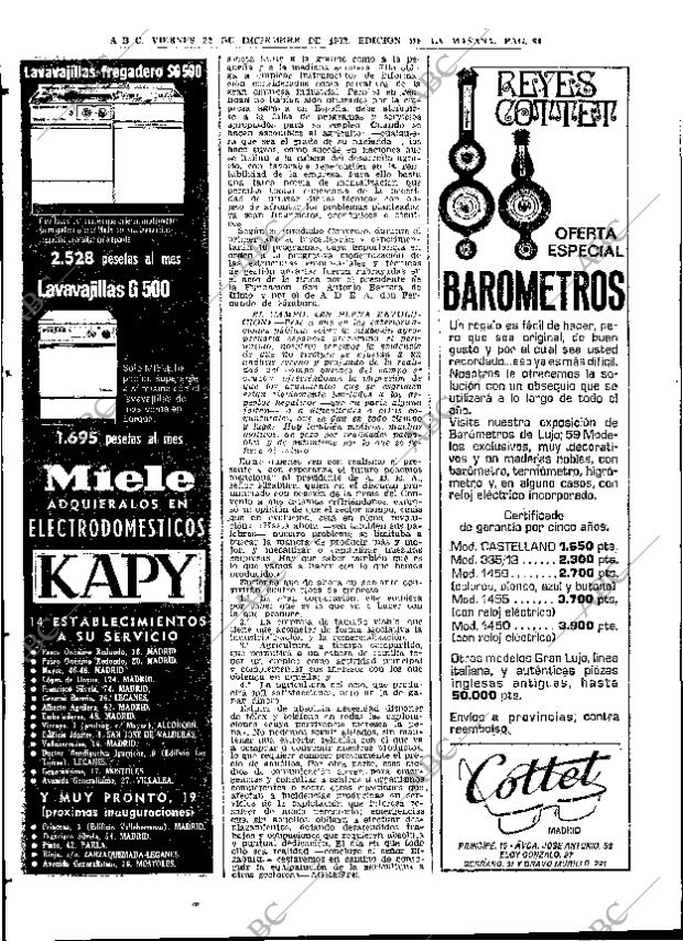 ABC MADRID 22-12-1972 página 84