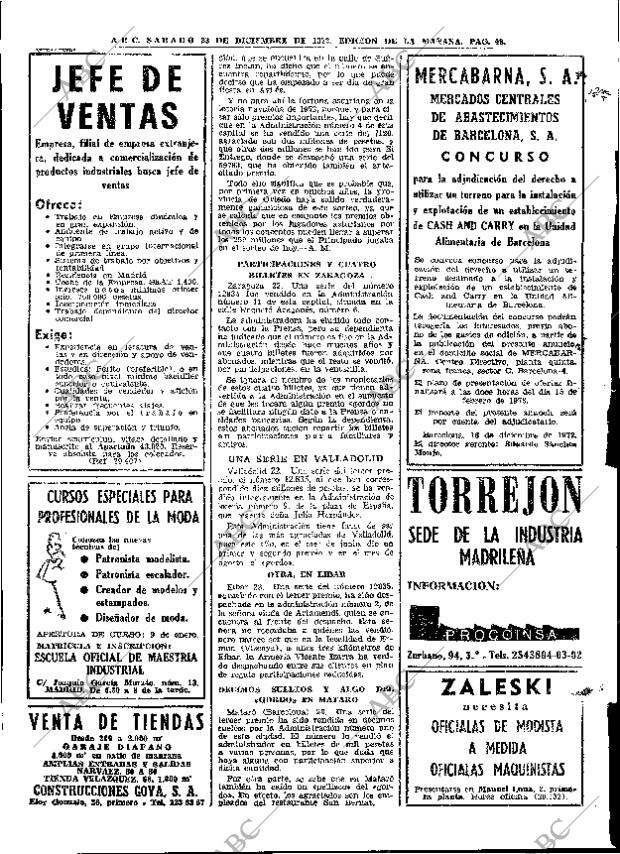 ABC MADRID 23-12-1972 página 48